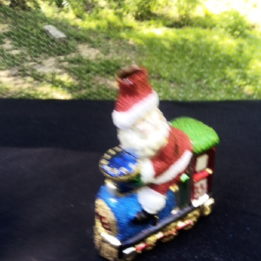 RADKO Santa Riding A Train Ornament - Picture 6 of 7